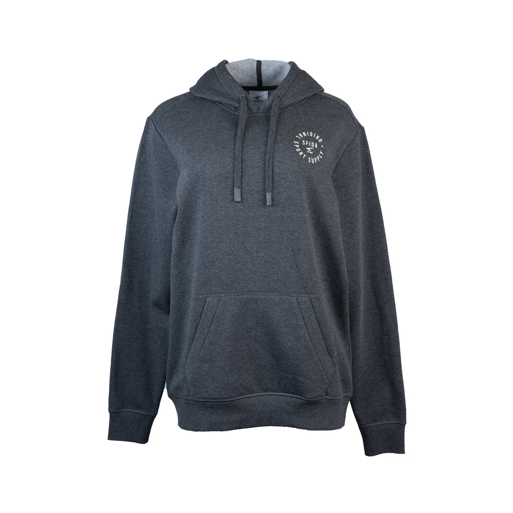 Oakland Mens Fleece Hoodie Charcoal Marle
