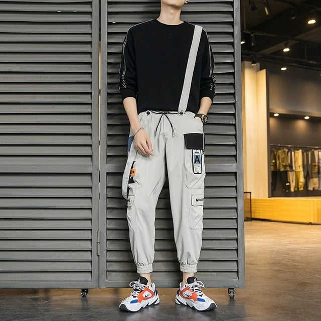 New Hot Jogger Leisure Sports Trousers Men Hip Hop Streetwear Beam Foot Cargo Pants Fashion Printing Men Pants