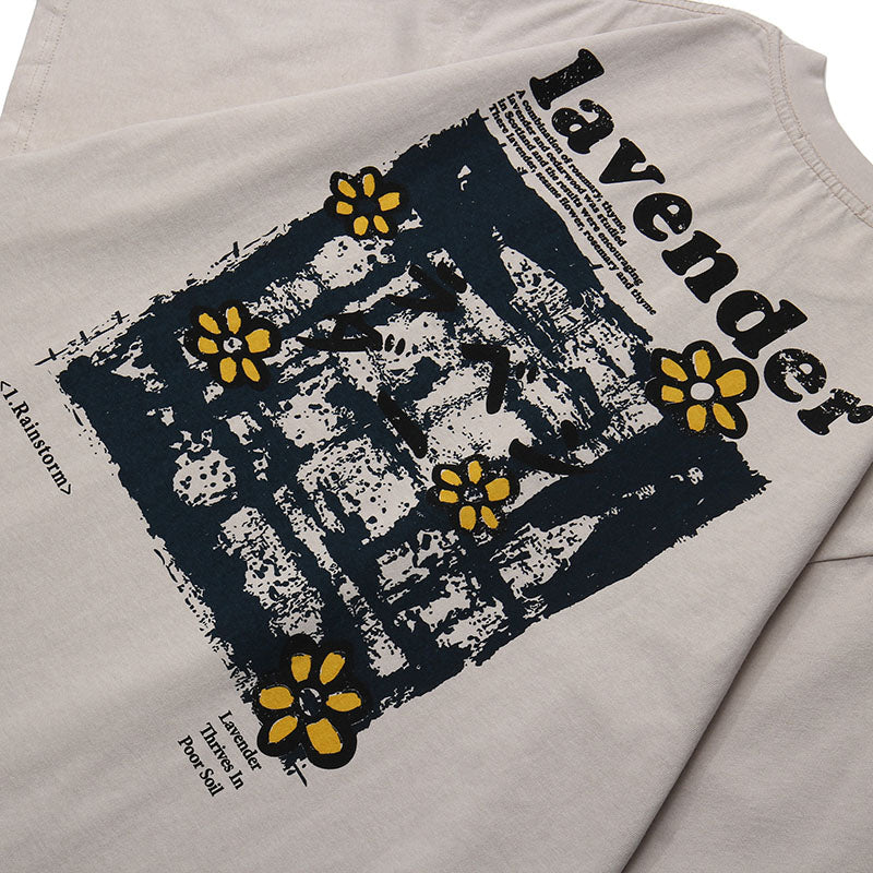 Men Hip Hop T Shirt Streetwear Harajuku Floral T-Shirt